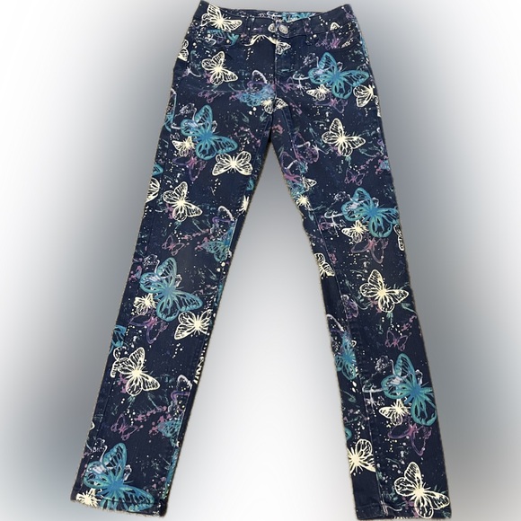 Justice Other - Butterfly print Justice girls jeans